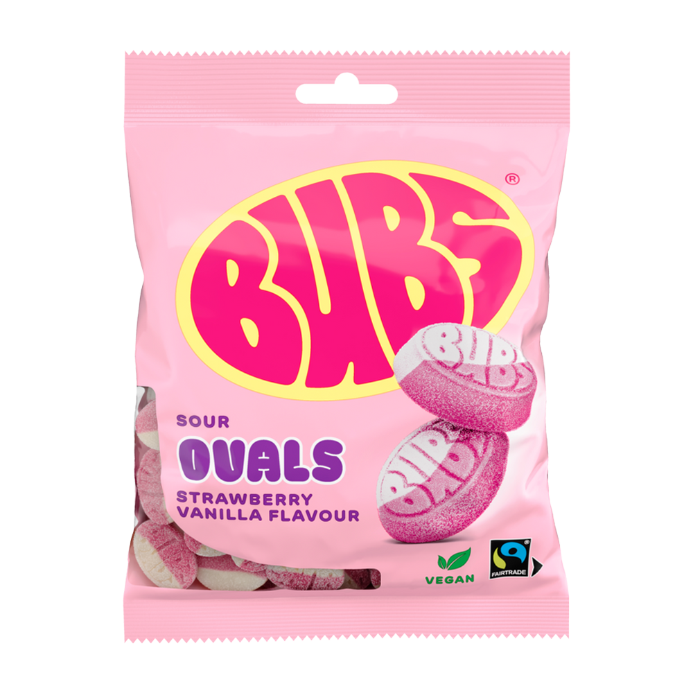 BUBS Strawberry & Vanilla Ovals 90g