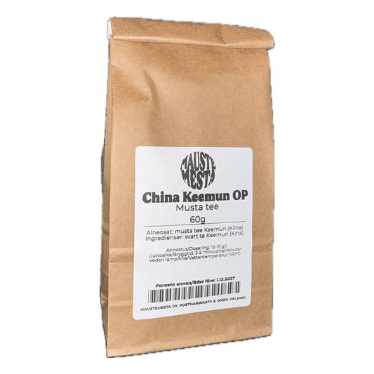 China Keemun OP Musta tee 60g