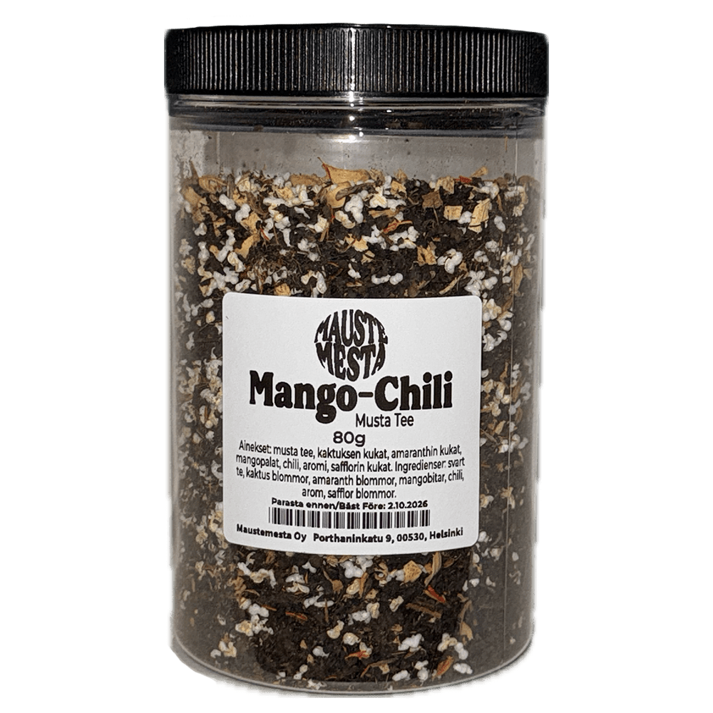 Mango-Chili Musta Tee - Maustemesta