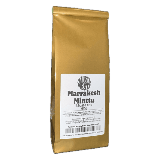 Marrakesh Minttu Musta tee 60g