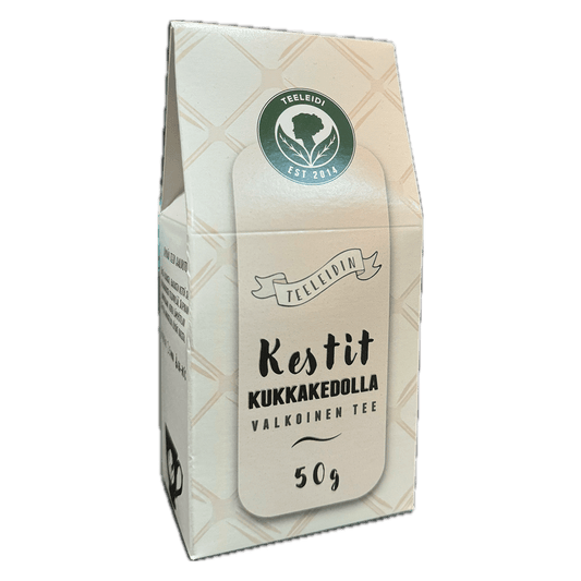 Teeleidin Kestit Kukkakedolla Valkoinen tee 50g