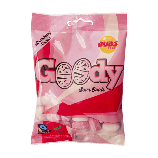 Bubs Goody Sour Ovals Strawberry & Vanilla - Maustemesta