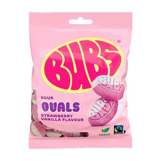 BUBS Strawberry & Vanilla Ovals 90g