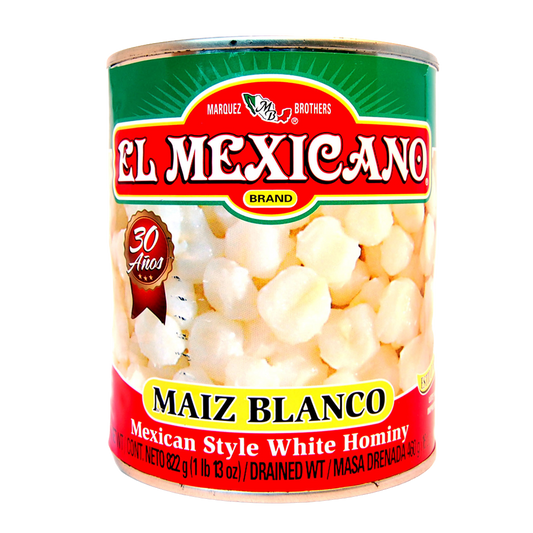 El Mexicano Hominy - Valkoinen maissi liemessä 822g