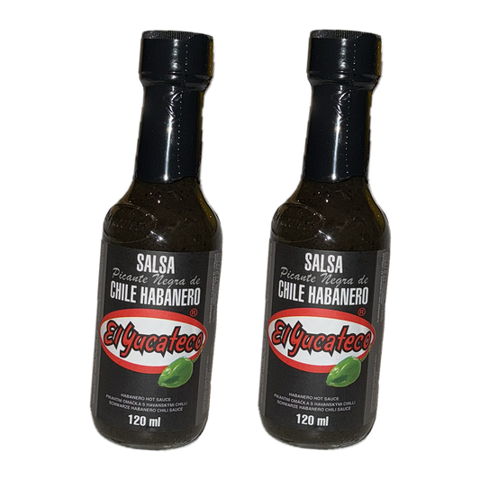 El Yucateco Chile&Habanero Salsa Musta x2