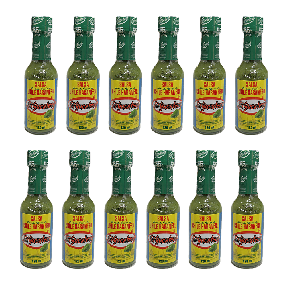 El Yucateco Green Habanero 120ml 12 pullon laatikko (tilaustuote)