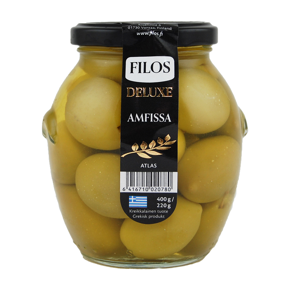 Filos Deluxe vihreä oliivi Amfissa 400/220g atlas