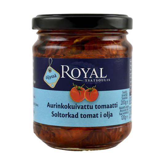 Royal Aurinkokuivattu tomaatti öljyssä 200/120g