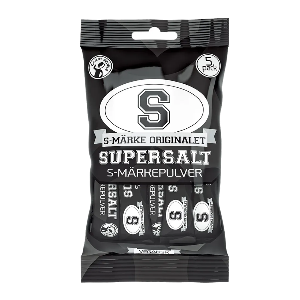S-Märke Orginalet Supersalt Pulver 5-pack 45g