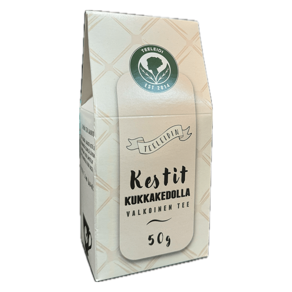 Teeleidin Kestit Kukkakedolla Valkoinen tee 50g